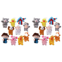 Marionnette A la Main en Peluche D'Animaux de la Ferme Poupees A Doigts D'Animaux de la Ferme Vieux Jouets de Poupees A Doigts pour les Enfants 20