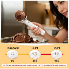 Heated Ice Cream Scoop, Rechargeable Electric Ice Cream Scooper, Heats to 158F for Hard Ice Cream, Gelato