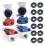 2-Pars Glad Hands-Kit med 12 Gummitätningar, Aluminium Glad Hand 1