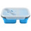 Boîte à Bento Pliable en Silicone, Récipient à Lunch Micro-Ondable Bleu 1