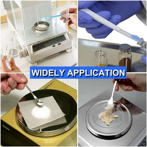 45PCS Lab Spatula Stainless Steel Lab Spoon  Scoop Laboratory Tiny Spoon for Reagent Sampling Mixing 2