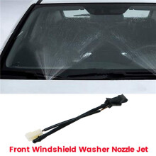 2X Front Windshield Washer Nozzle with Heated 95562807703 for Cayenne 2007-2010 Hood Windscreen Water Spray Jet