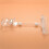 3pcs 6.5 Inch Height Transparent Plastic Double Clips Adjustable  Sign Card Display Holder 3