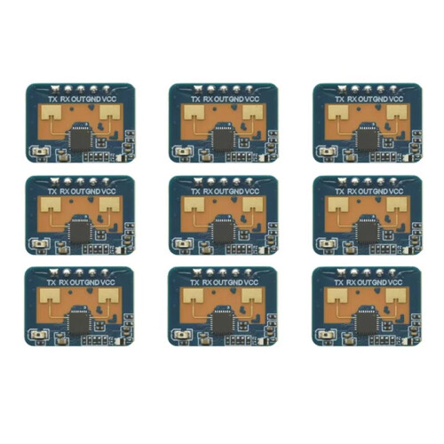 9Pcs 24G MmWave HLK-LD2410C Human Presence  Sensor Motion Detection Module