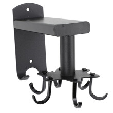 360 Degree Rotatable Kitchen Utensil Holder Wall Mounted with 6 Hooks for Home Organization