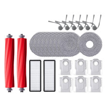 Ersatzteile für  QV 35A/QV 35S Saugroboter: Hauptbürste, Seitenbürste, Wischtuch, HEPA-Filter, Staubbeutel