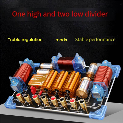 2X 2200W Audio Frequency Divider Two Way Speaker Crossover 15 18 Inch Stage Performance High Power Frequency Divider 1