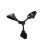 3X Anemometer Housing Wind Part Direction Indicator Shell 3-Cup Shell for Anemometer 4