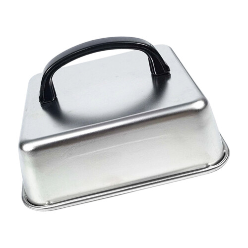 Square Basting Cover Stainless Steel- barHandle 26x26x5CM