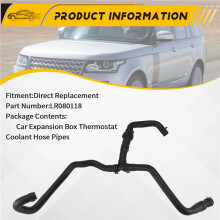 2X LR080118 Cooling Water Hose for Sport 2013 2014 Expansion Box to Thermostat Hose Water