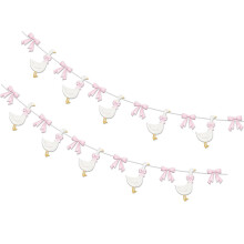 Cartoon strik ganzen papier Bunting hangende-Roze strikpapier
