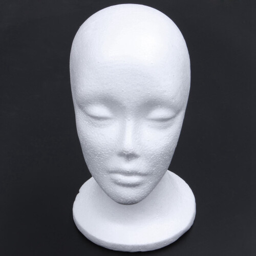 5X Female Foam Mannequin  Model Hat Wig Display Stand Rack White 1