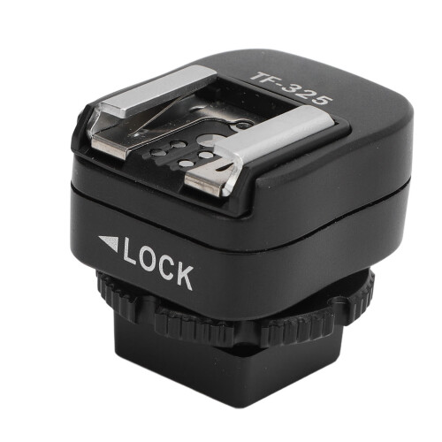 Hot Shoe Adapter with PC Cable Port for Alpha