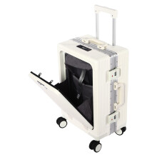 20 Inch Carry On Luggage with USB Port Laptop Compartment TSA Lock Cup Holder for Travel