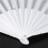 4X Plastic Fabric Hand Foldable Fan for Ladies Men White 7