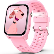 Kids Smart Watch 1.85 Inch Pink – Fitness Tracker for Kids with Heart Rate, Sleep Tracking, 100 Sports and Games