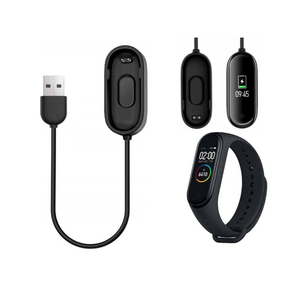 Charger Cable For Mi Band 4, Fast Usb Charging Replacement Cord Compatible With Xiaomi Mi Band 4 Fitness Tracker 9092120090291