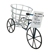 Retro-Fahrrad-Blumentopfhalter, Behälter mit den Maßen 22 x-Blau