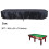 4X Couverture de Table de Billard de 8 Pi avec Cordon de Serrage Couverture de Table Imperméable Durable pour Table Rectangulaire, Noir 5