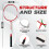 Badminton Set 4 Player Rackets Shuttlecocks Poles Net Bag Game 4