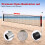 Badminton Set 4 Player Rackets Shuttlecocks Poles Net Bag Game 9