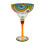 Hand Painted Glassware With Multicolored Designs-B fruit slices 1