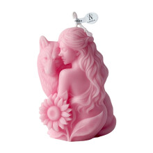 Wolf Girl Shape Scented Candle Soys Wax-F692 Pink No. 3
