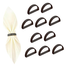 10 Stück halbrunde Serviettenhalter aus Edelstahl, praktisch und