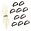 10Pcs Practical Metal Half Round Napkin Rings Adding 1