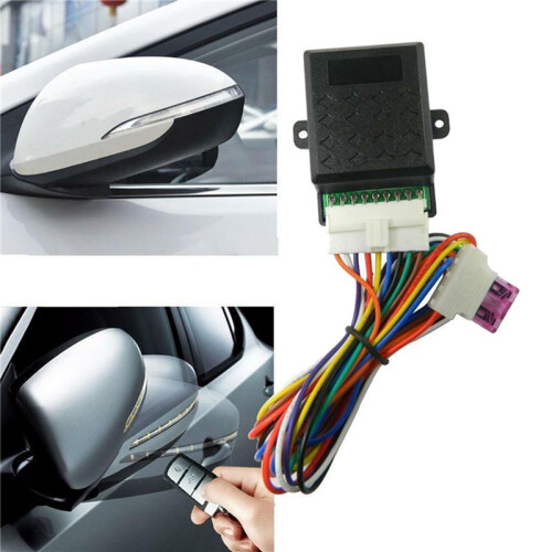 5X Auto Fold Unfold Side Mirror Rear View Mirror Folding Closer System Modules Universal Car 2