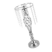 Metal Flower Stands with Crystal Beads,Wedding Centerpieces-2 1
