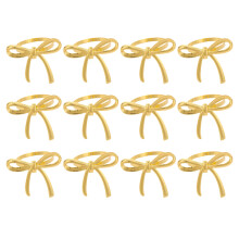 12Pcs Multifunctional Bows Design Napkin Rings Practical-GD