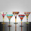 Mexicans Cocktail Margarita Glass with Exotic Pattern-True red 6