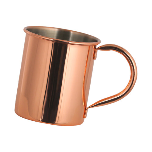 Copper Coated Drinking Cup 410ml Capacity Stainless Steel