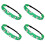 4PCS Elastic Athletic Headbands Anti Slip Workout-Green 1