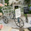 Decorative Iron Three Wheel Planter Stand Container With-Green 6