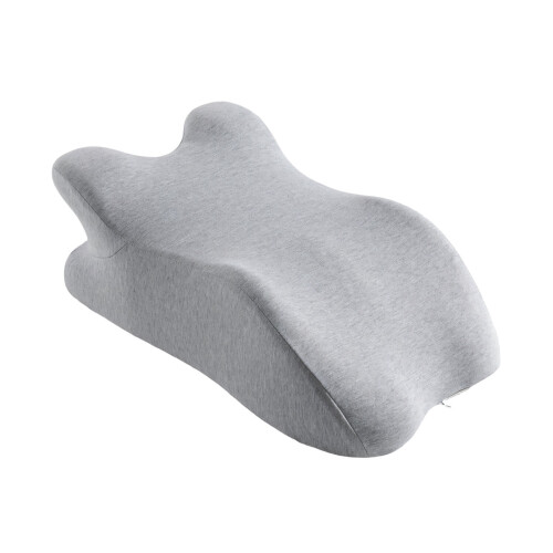 Ergonomic Lower Back Pillow Soft Memory Foam Waist-Light Grey