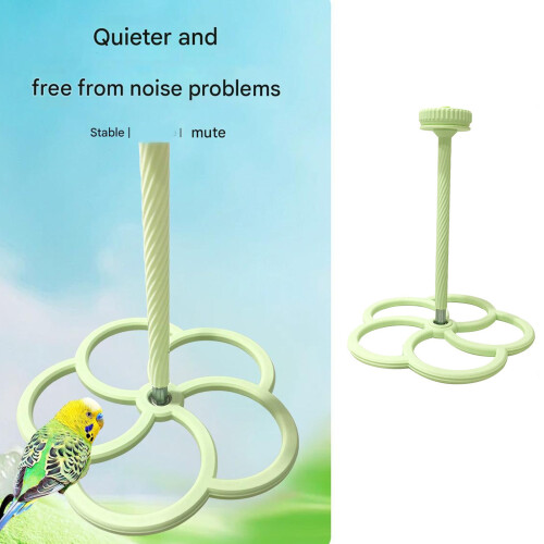 Plastic Bird Cage Perch Dynamic Parrots Play Toy-Pink 2