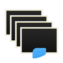 4 Piezas Papel de Marcado para Grabado Láser Papel de Marcado Negro con Raspador para Marcado y Grabado por Láser de Fibra para Cerámica