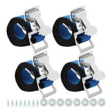 4 Stuks Gipsplaat Steltenriemen, Beenbandriemen Gipsplaat Voetbandriemen Kit Nylon Been Fixatieriem Vervangend Onderdeel Blauw
