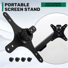 2X Adapterplatte Zur Tragbaren Monitormontage, 17 mm Kugelkopf auf 100 X 100 mm 75 X 75 mm, Universelle Wandhalterung