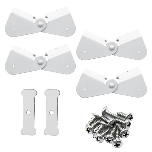 4 Pack Gutter Downspout Extensions Gutter Hinges Downspout Extension for Rectangle or Square Downspout