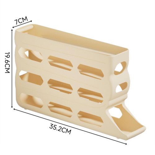 Plastic Eggs Storage Container For Kitchen Fridge-White 1