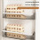 Plastic Eggs Storage Container For Kitchen Fridge-White 5