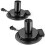 2Pcs Polished Metal Desktop/Hanging Light Bulb Socket E26/E27 Lamp Base, Screw Light Bulb Extension Socket US Plug 1