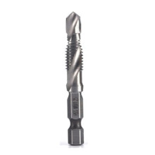 M8 X 1,25 mm Schnellarbeitsstahl 4341, Titanbeschichteter Verbundgewindebohrer und -Gewindebohrer, Integriertes Maschinengewindebohrer-Öffnungs- und