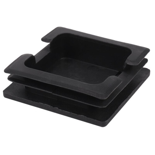 75mm X 75mm Plastic Square Caps Tube Pipe Inserts End Blanking 16 Pcs