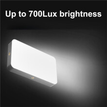 LED-Cameralamp, 700 Lux Helderheid, Dubbele Kleurtemperatuur 2700-6500K, voor DSLR-Camera'S, Video- en Fotografie