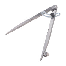 8 Inch Compass 200mm Precision Wing Divider Scribe Tool with Pencil Holder for Geometry, Wood, Metal and Leather