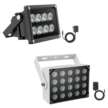 850nm IR Illuminator for Security Camera, Wide 90 Coverage, Enhanced Night Vision, 8 and 20 LED Outdoor Infrared Light